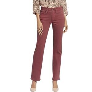 NYDJ Marilyn Straight denim jeans red size 2
